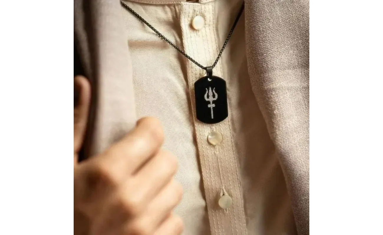 Mahadev Trishul Pendant with Chain