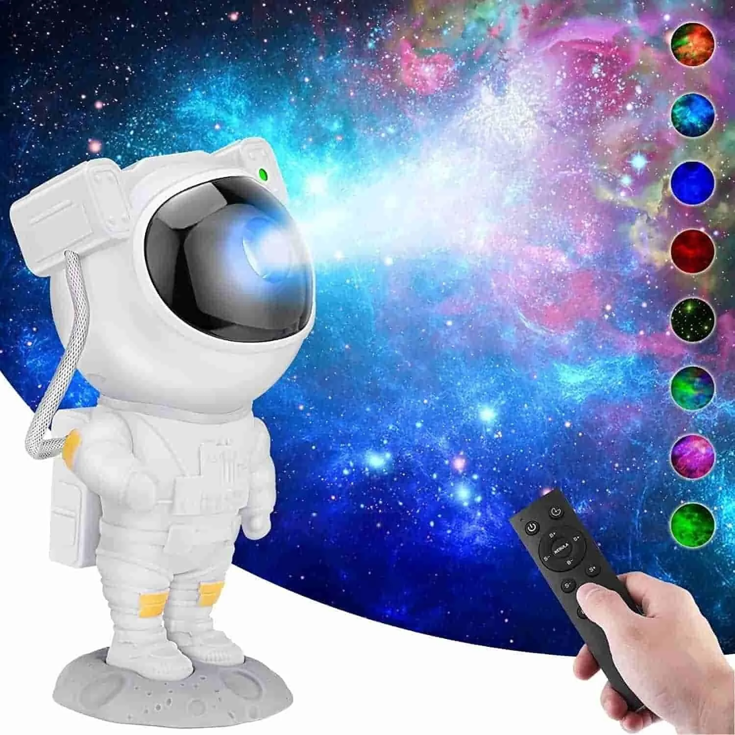 4984008633 Astronaut Galaxy Projector 360 Magnetic Head Rotation Remote Control