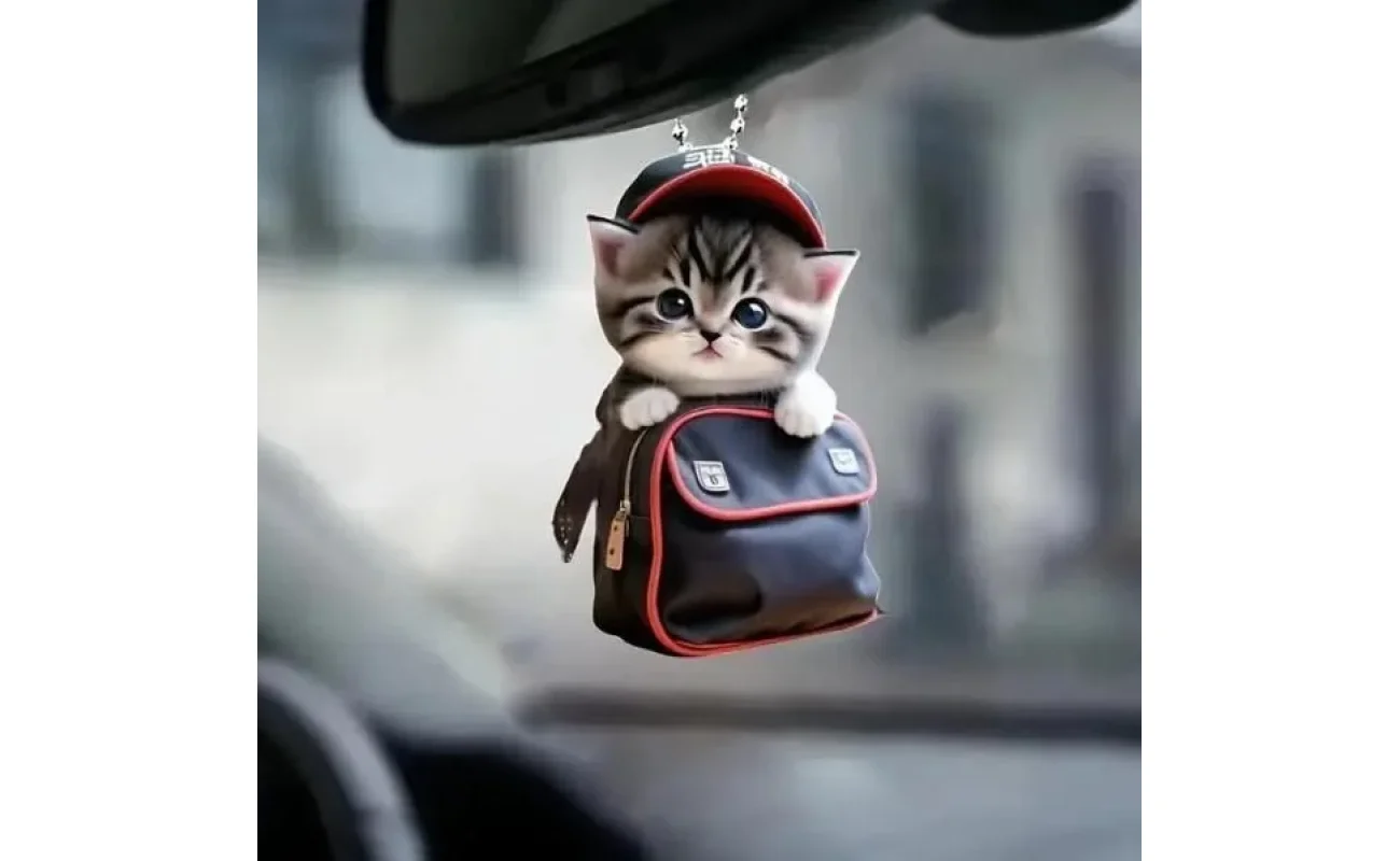 Acrylic Magic Kitten Decor Pendant Set