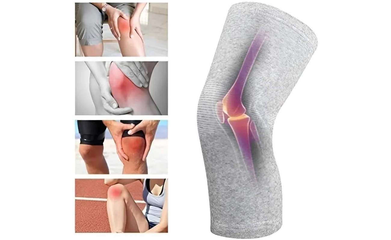 Unisex Bamboo Charcoal Elastic Warm Knee Sleeves