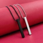 Silver Black 3d Vertical Bar