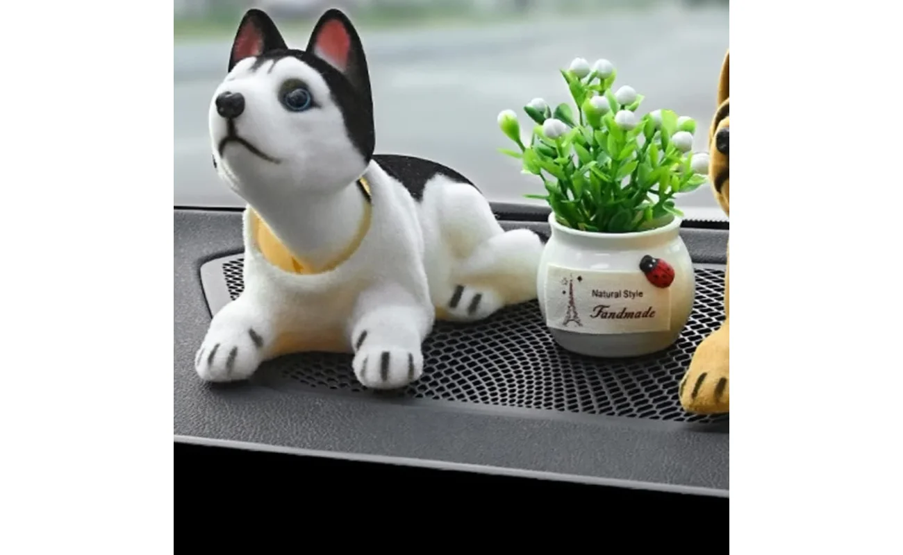 Cute Bobblehead Dog Doll For Car Interior Decoration