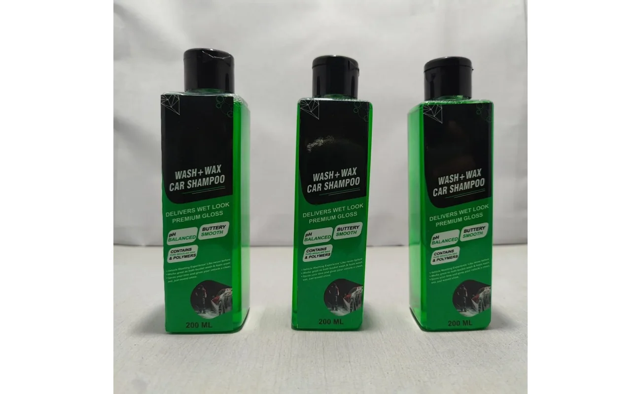 Wash And Wax Car Shampoo 200ml (Pack Of 3)