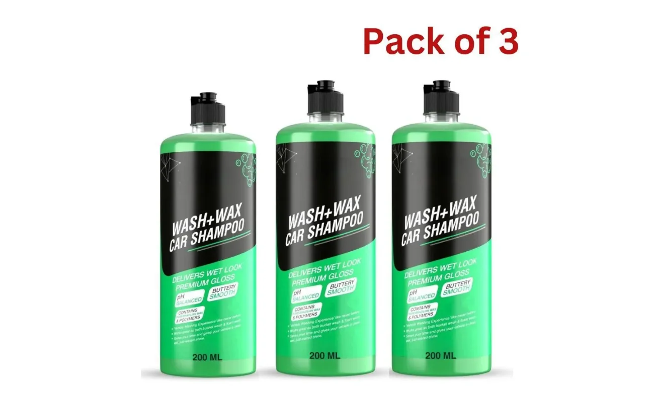 Wash and Wax Car Shampoo