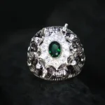 Lord Shiva Silver Ring for Men | Oxidised Mahadev Ring | Shivji Finger Ring for Spiritual Style | Casual Wear | Pack of 1, Lord Shiva ring, Shiva silver ring, oxidised ring for men, Mahadev ring, Shivji ring, Lord Shiva oxidised silver ring for men, Mahadev finger ring for spiritual protection, oxidised Shivji ring for daily wear, Shiva jewelry for men