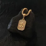 Gold Plated Om Diamond Pendant with Chain for Men | Stylish Religious Pendant with Alloy & Gold Finish | Om Locket Necklace for Daily Spiritual Wear, om pendant, om chain for men, gold plated om pendant, om diamond pendant, spiritual pendant for men, om locket for men, religious pendant chain, stylish om pendant, gold plated om diamond pendant with chain for men, stylish om locket with diamond design, spiritual om pendant necklace for men, religious om chain with gold polish, alloy om pendant with gold plating, om pendant chain for daily and casual wear.
