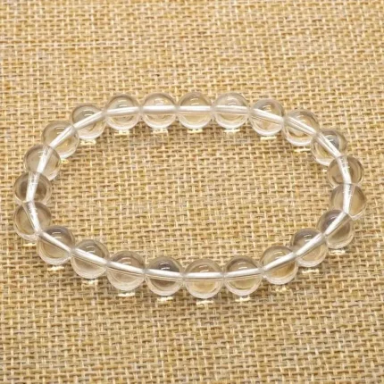 Majestic Crystals Clear Quartz Beaded Bracelet (Pack of 2) | Healing Crystal Stone Bracelet for Energy Balance, Clarity & Chakra Alignment | Unisex Wellness Jewelry, clear quartz bracelet, healing crystal bracelet, beaded bracelet for men and women, energy crystal bracelet, quartz beaded bracelet, clear quartz stone bracelet, clear quartz healing crystal bracelet pack of 2, unisex energy balancing crystal bracelet, spiritual wellness beaded bracelet, clear quartz for chakra alignment, clear quartz bracelet for emotional clarity and positivity