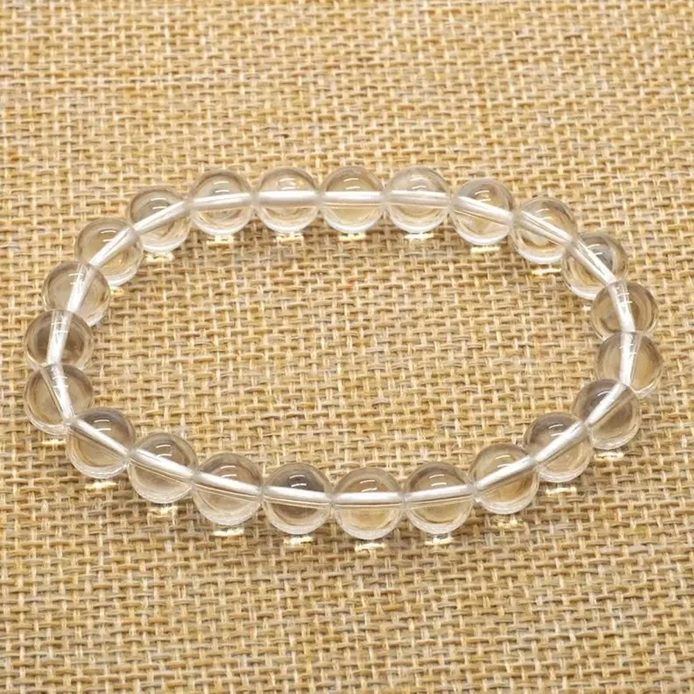 5780779330 Majestic Crystals Clear Quartz Beaded Bracelet (Pack of 2) | Healing Crystal Stone Bracelet for Energy Balance, Clarity & Chakra Alignment | Unisex Wellness Jewelry, clear quartz bracelet, healing crystal bracelet, beaded bracelet for men and women, energy crystal bracelet, quartz beaded bracelet, clear quartz stone bracelet, clear quartz healing crystal bracelet pack of 2, unisex energy balancing crystal bracelet, spiritual wellness beaded bracelet, clear quartz for chakra alignment, clear quartz bracelet for emotional clarity and positivity