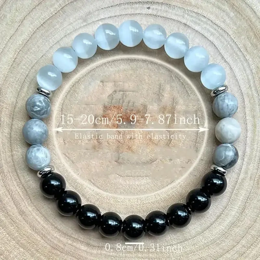5934729354 Elegant Women’s Protection Bracelet Pack of 2 | 8mm Natural Moonstone & Hematite Beads | Spiritual Healing Stone Bracelet for Positive Energy & Gift Use, protection bracelet, moonstone bracelet, hematite bracelet, natural stone bracelet, women’s stone bracelet, healing bracelet, spiritual bracelet, elegant women’s protection bracelet pack of 2, moonstone and hematite bracelet for women, natural healing stone bracelet for positive energy, gift bracelet for family and friends, spiritual wellness bracelet for women