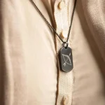 Ram Baan Pendant Microcarved Tag Necklace – Stylish Black Alloy Pendant Chain for Men, ram baan necklace, ram baan pendant, tag necklace for men, black chain pendant for men, microcarved necklace, alloy pendant for men, casual wear necklace, men’s spiritual pendant, ram pendant for men, ram baan locket, ram naam necklace, black alloy pendant, trendy men’s necklace, hindu pendant for men, microcarved pendant, lord ram jewellery, spiritual tag pendant, men’s tag necklace online, alloy chain with pendant, ram jewellery for men