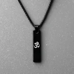 Spiritual Om Pendant Necklace for Men – Black Alloy Chain with Om Symbol – Casual Daily Wear Hindu Pendant, om pendant for men, spiritual pendant necklace, black om necklace, om chain pendant, alloy om pendant, men’s om locket, spiritual jewellery for men, casual om pendant, black chain with om pendant, om necklace online india, om locket for men, trendy spiritual necklace, hindu pendant for men, black alloy chain pendant, daily wear om pendant, om sign pendant, meditation necklace for men, religious om jewellery, yoga pendant for men, men’s spiritual accessories