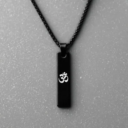 Spiritual Om Pendant Necklace for Men – Black Alloy Chain with Om Symbol – Casual Daily Wear Hindu Pendant, om pendant for men, spiritual pendant necklace, black om necklace, om chain pendant, alloy om pendant, men’s om locket, spiritual jewellery for men, casual om pendant, black chain with om pendant, om necklace online india, om locket for men, trendy spiritual necklace, hindu pendant for men, black alloy chain pendant, daily wear om pendant, om sign pendant, meditation necklace for men, religious om jewellery, yoga pendant for men, men’s spiritual accessories