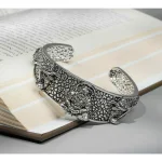 Hanumanji Kada Bracelet for Men | Stainless Steel Bajrangbali Kada | Religious Heavy Kada Bracelet, Hanumanji kada bracelet for men, stainless steel Hanuman kada, Bajrangbali kada bracelet online, spiritual kada bracelet for men, Hanuman bracelet for strength and power, religious kada for men online, heavy kada bracelet for men, free size kada bracelet for men