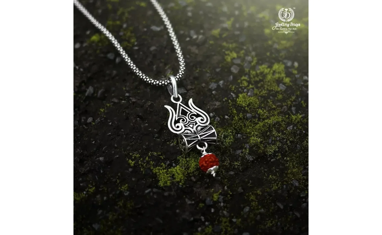Trishul Damru Rudraksha Pendant Chain for Men | Oxidised Silver Mahadev Pendant | Lord Shiva Inspired Casual Religious Chain, trishul damru pendant, rudraksha pendant for men, mahadev pendant chain, oxidised pendant chain, shiva trishul damru chain, silver rudraksha pendant, trishul damru rudraksha pendant chain for men, oxidised silver mahadev pendant with rudraksha, lord shiva trishul damru chain for men, casual wear rudraksha pendant chain, oxidised religious pendant for men
