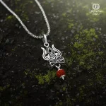 Trishul Damru Rudraksha Pendant Chain for Men | Oxidised Silver Mahadev Pendant | Lord Shiva Inspired Casual Religious Chain, trishul damru pendant, rudraksha pendant for men, mahadev pendant chain, oxidised pendant chain, shiva trishul damru chain, silver rudraksha pendant, trishul damru rudraksha pendant chain for men, oxidised silver mahadev pendant with rudraksha, lord shiva trishul damru chain for men, casual wear rudraksha pendant chain, oxidised religious pendant for men