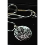 Lord Shiv Pendant with Snake | Silver-Plated Mahadev Pendant Chain for Men | Spiritual Shivji Necklace | Casual Wear Jewelry, Lord Shiv pendant, Mahadev snake pendant, Shivji necklace, Shiva chain for men, silver Shiv pendant, Lord Shiv pendant with snake design silver plated, Mahadev snake pendant chain for men, Shivji pendant with chain in silver finish, spiritual Mahakal jewelry for daily wear