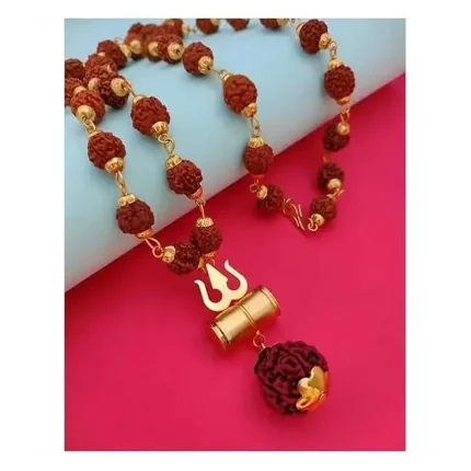 Shiv Trishul Pendant with Rudraksha Chain for Men | Silver Plated Mahadev Pendant | Spiritual Jewelry for Daily Wear | Pack of 1. Shiv pendant, Trishul pendant, Rudraksha chain, Mahadev pendant, spiritual pendant for men, Shiv Trishul pendant with rudraksha mala for men, silver plated Shiv pendant with spiritual chain, Mahadev Trishul rudraksha necklace, Hindu religious pendant for casual wear