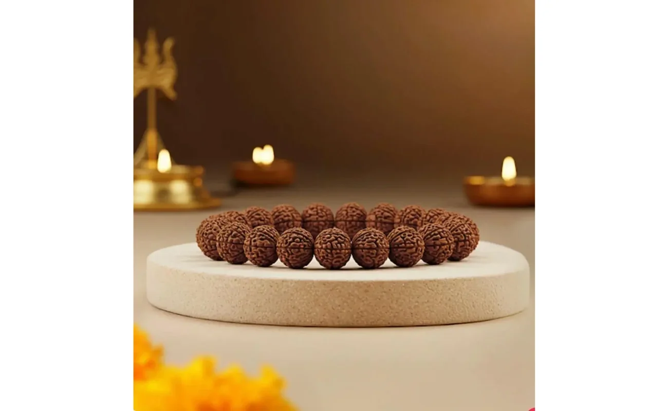 5 Mukhi Rudraksha Bracelet for Men | Free Size Spiritual Bracelet for Daily Wear | Authentic Brown Rudraksha Beads | Energy Healing & Meditation Accessory, 5 mukhi rudraksha bracelet, rudraksha bracelet for men, original rudraksha bracelet, spiritual bracelet for daily wear, brown rudraksha bracelet, free size rudraksha bracelet, buy rudraksha bracelet online, authentic rudraksha beads, rudraksha for meditation and healing, hindu spiritual bracelet, energy healing rudraksha bracelet, men’s rudraksha bracelet for positivity, rudraksha combo bracelet pack