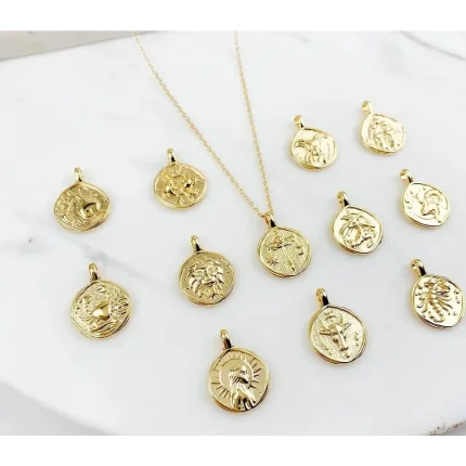 Gold Plated Zodiac Sign Necklace – Astrology Jewellery for All 12 Sun Signs | Stylish Horoscope Pendant for Women, zodiac sign necklace, gold plated zodiac necklace, astrology pendant, zodiac jewellery, sun sign necklace, gold zodiac pendant, horoscope necklace, gold plated necklace for women, zodiac sign jewellery, astrology necklace India, gold plated zodiac sign necklace online, buy zodiac sign necklace for women, personalized astrology pendant in gold, zodiac jewellery for all sun signs, stylish horoscope necklace for daily wear, gold plated sun sign necklace combo pack, best zodiac necklaces in India, affordable astrology jewellery online, aries, taurus, gemini, cancer, leo, virgo, libra, scorpio, sagittarius, capricorn, aquarius, pisces